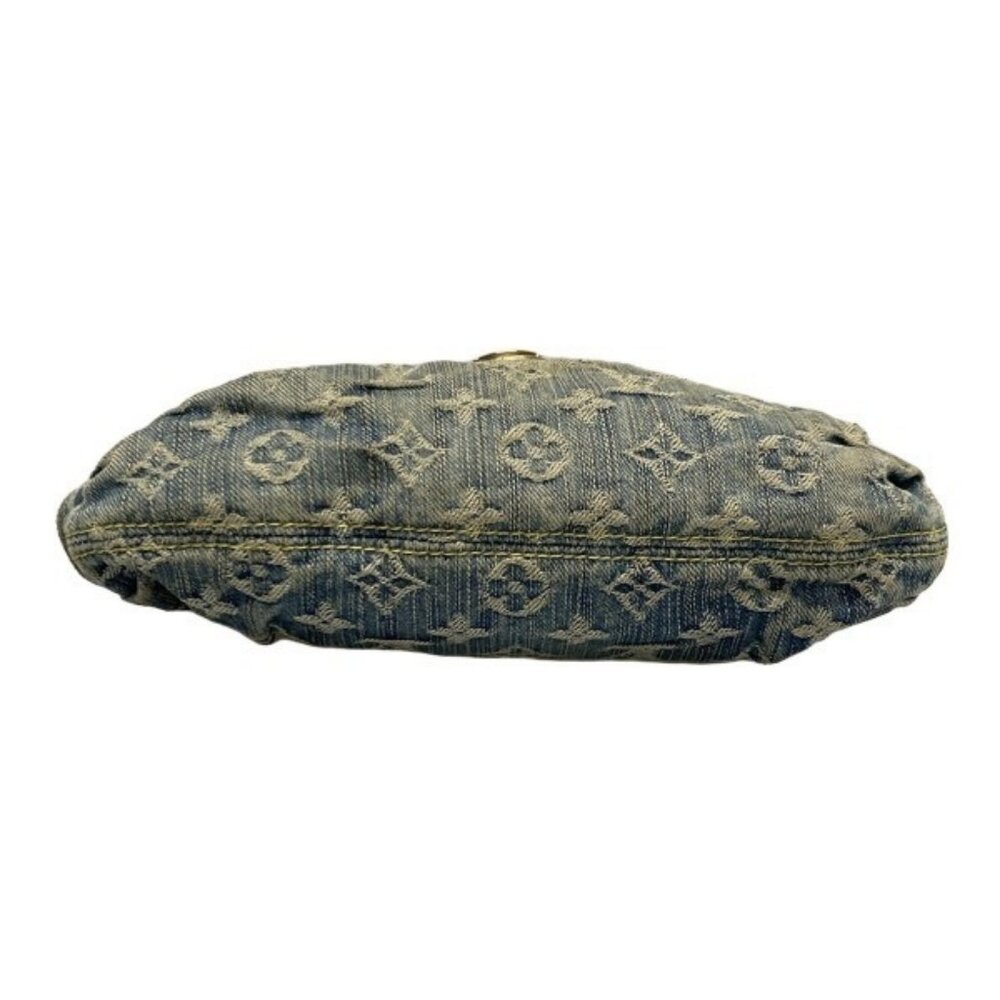 Louis Vuitton Denim Mini Pleaty Vintage Pouch Pochette Bag Monogram LV Purse - Picture 6 of 15